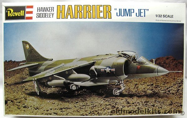 Revell 1/32 Hawker Siddeley Harrier - RAF or US Marines VMA-513 - Germany Issue, H248 plastic model kit